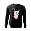 Czarna bluza dziecięca z nadrukiem psa rasy Chihuahua. Bluza wkładana, bez kaptura.