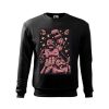 Czarna bluza dziecięca z komiksowym nadrukiem bokserskiej walki robotów. Bluza wkładana, bez kaptura.