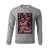Szara bluza dziecięca z komiksowym nadrukiem bokserskiej walki robotów. Bluza wkładana, bez kaptura.
